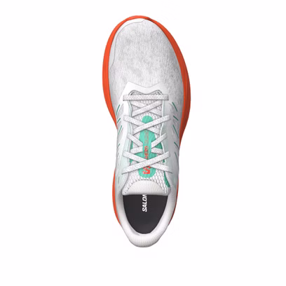 Chaussures Running Salomon Aero Glide 2 Blanc/Orange Homme