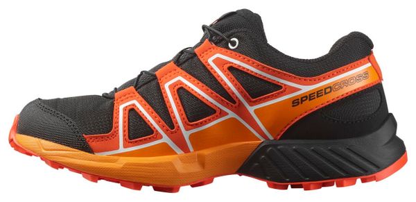 Salomon Speedcross Trailschoenen Zwart/Rood Kinderen