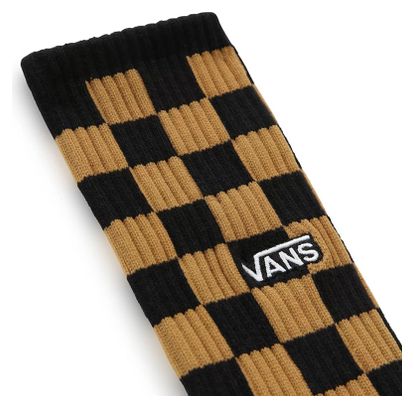 Vans Checkerboard Crew II Brown Socks