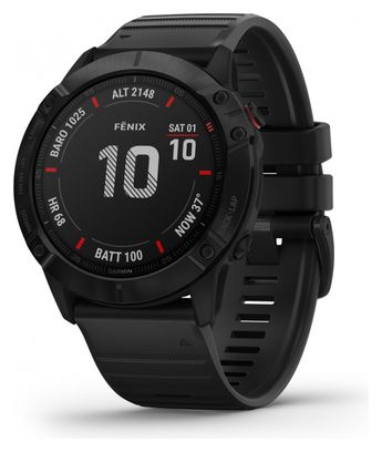 Garmin fenix 6X Pro GPS Watch Black with Black Band