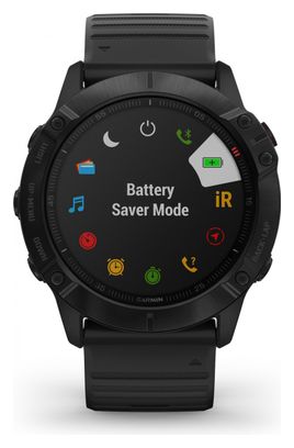 Garmin fenix 6X Pro GPS Watch Black with Black Band