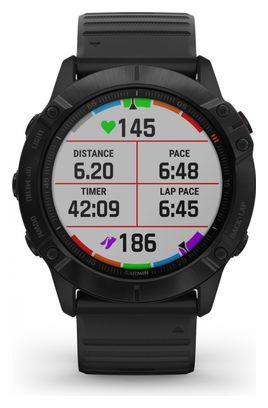 Garmin fenix 6X Pro GPS Watch Black with Black Band