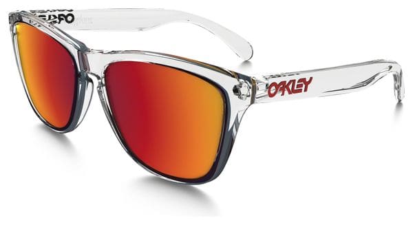 Lunettes Oakley FROGSKINS clear red Iridium / Miroir OO9013-A5