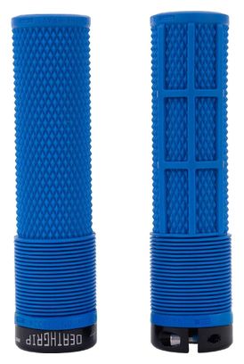 Paire de Grips DMR DeathGrip Flangeless Bleu Royal