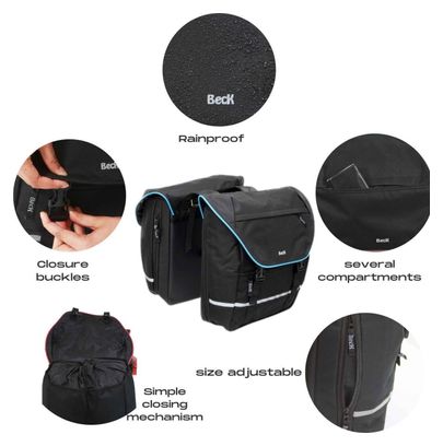 Double sacoche de vélo SPRTV - 30 Litre