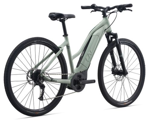 VTC Électrique Femme Liv Rove E+ Shimano Alivio 9V 400 Wh Vert Pastel