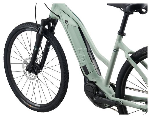 VTC Électrique Femme Liv Rove E+ Shimano Alivio 9V 400 Wh Vert Pastel