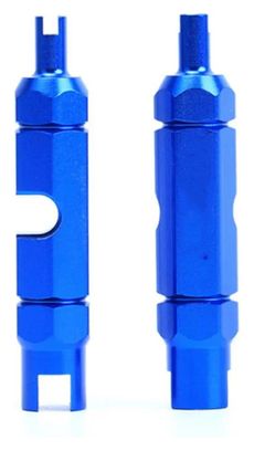 Clé de démontage de valve vélo multifonction – Outil noyau Presta et Schrader en aluminium