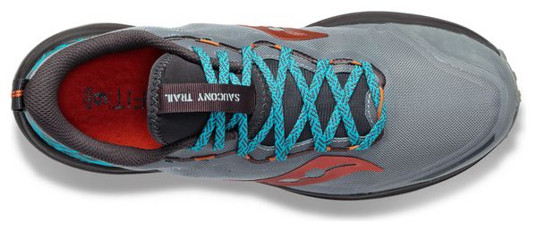 Chaussures de Trail Saucony Xodus Ultra 2 Gris Bleu Orange