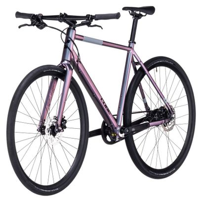 Cube Hyde Race Fitness Bike Shimano Alfine 8S Belt 700 mm Galactic Blue Purple 2023