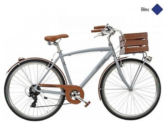 CASADEI VELO URBAN WOOD 28 HOMME 7V ALU BLEU H52