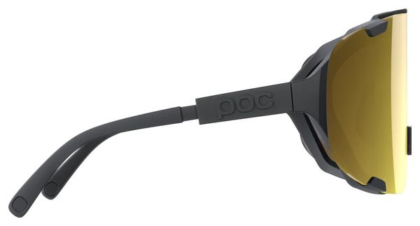 Poc Devour Uranium Black / Clarity Road Partly Sunny Gold Sunglasses