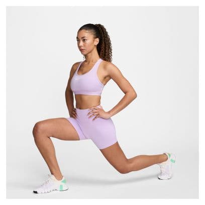 Brassière Nike Swoosh Medium Support Mauve