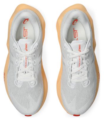 Asics Novablast 6 Laufschuhe für Damen, Weiß/Orange, EMBARGO 01.07.2026