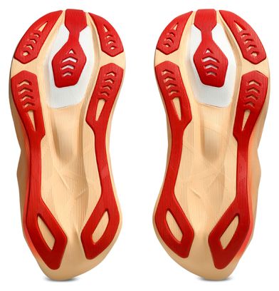 Asics Novablast 6 Laufschuhe für Damen, Weiß/Orange, EMBARGO 01.07.2026