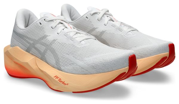 Asics Novablast 6 Laufschuhe für Damen, Weiß/Orange, EMBARGO 01.07.2026