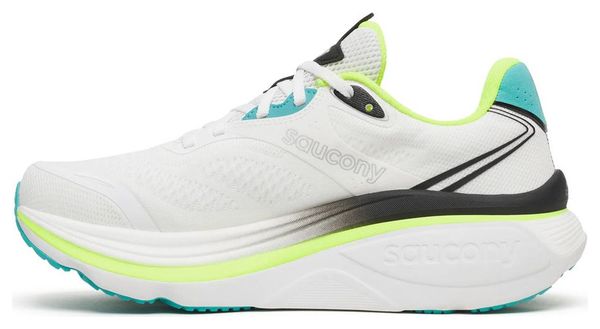 Saucony Hurricane 26 Running Shoes, White/Yellow, Men's