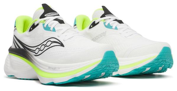 Saucony Hurricane 26 Running Shoes, White/Yellow, Men's