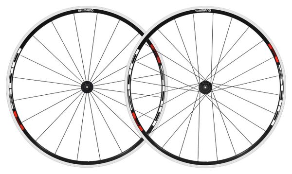 Shimano R501 Road Wheelset Black/Red