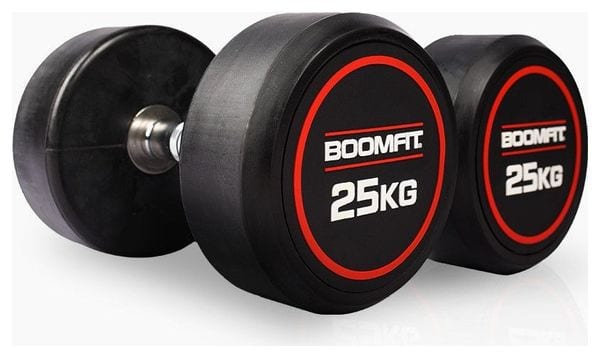 Haltères Ronds de musculation 25Kg (Paire) - BOOMFIT