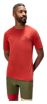 Camiseta técnica Endura Loop roja para hombre
