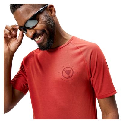 Camiseta técnica Endura Loop roja para hombre