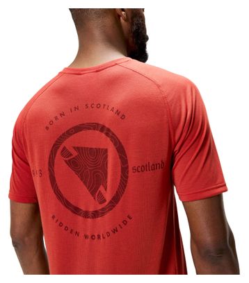 Camiseta técnica Endura Loop roja para hombre