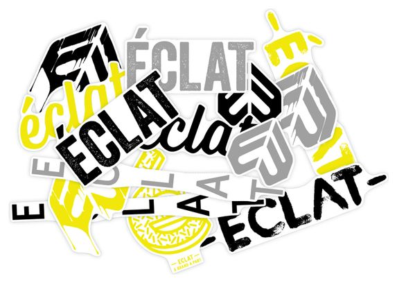 Kit de Stickers sur Cadre Eclat Jaune / Noir 