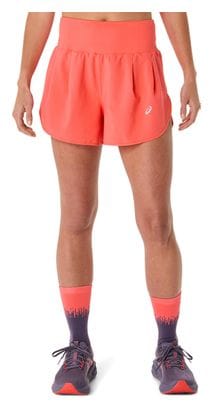 Asics Road Shorts 3.5in Koralle Damen