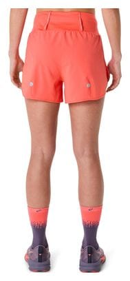 Asics Road Shorts 3.5in Koralle Damen