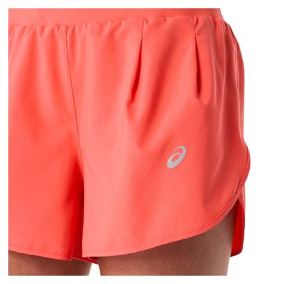 Asics Road Shorts 3.5in Koralle Damen