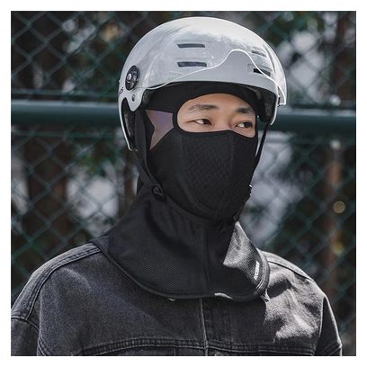 Cagoule de et de cyclisme d'hiver chaud en polaire noir