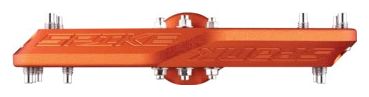 Paires de Pédales Plates Spank Spike Reboot Orange
