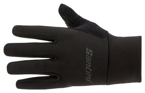 Santini Long Winter Gloves Colore Black