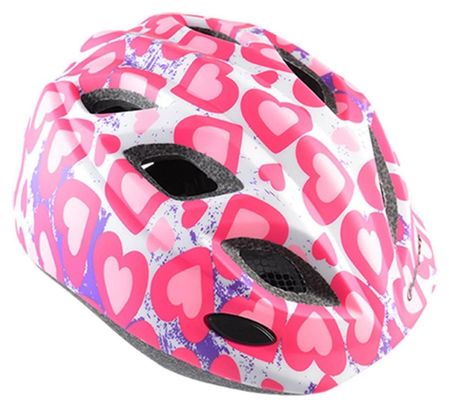 Casque pour enfants polisport coeurs polisport hartjes pink