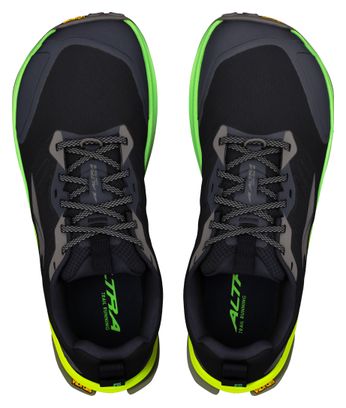 Altra Lone Peak 9+ Men's Trail Running Shoes - Black/Green