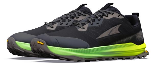 Altra Lone Peak 9+ Men's Trail Running Shoes - Black/Green