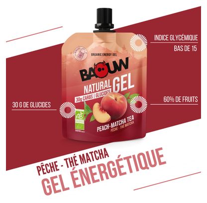 Baouw Natural Energy Gel Peach / Tea 85 grams