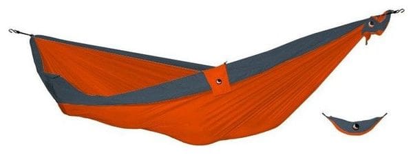 Hamac double Ticket To The Moon Original orange et gris