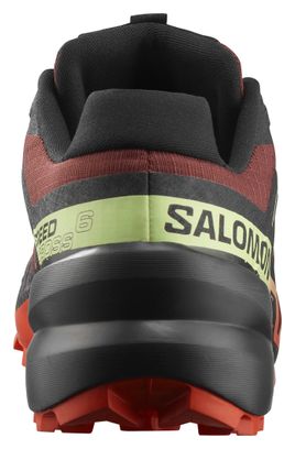 Salomon Speedcross 6 Trailrunning-Schuhe Rot/Schwarz/Grün