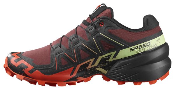 Salomon Speedcross 6 Trail Shoes Red/Black/Green