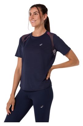 Maglia a maniche corte Asics Road blu da donna