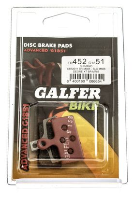 GALFER Plaquettes SHIMANO XTR 985/XT 785/SLX 666 Métallique ADVANCED G1851