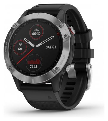 Garmin fenix 6 GPS Watch Silver with Black Band