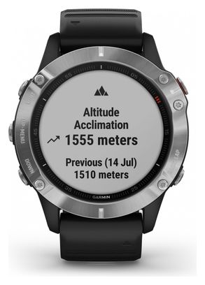 Garmin fenix 6 GPS Watch Silver with Black Band