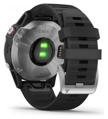 Garmin fenix 6 GPS Watch Silver with Black Band