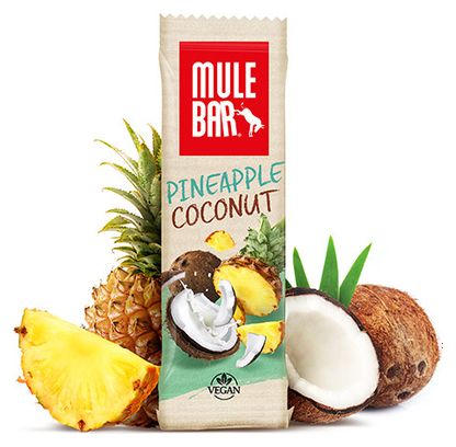 Barre Énergétique MuleBar Vegan Ananas Noix de Coco 40 g