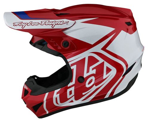 Troy Lee Designs GP Overload Volledig Gelaat Helm Rood/Wit