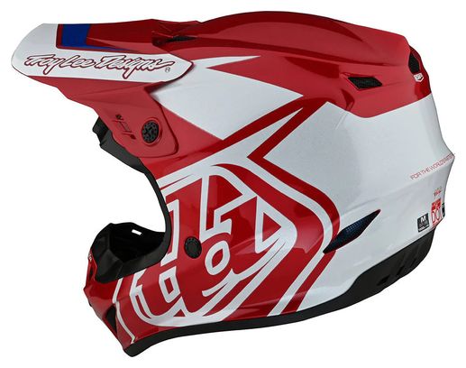 Troy Lee Designs GP Overload Volledig Gelaat Helm Rood/Wit