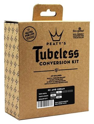 Kit di conversione tubeless Peaty&#39;s XC / Urban da 25 mm